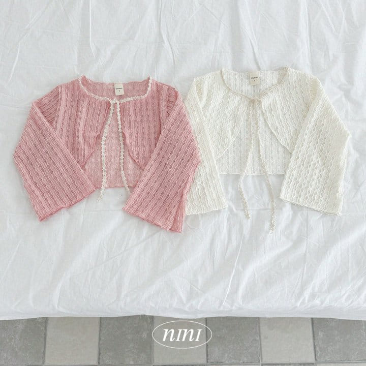 Ninibello - Korean Children Fashion - #childofig - New Moon Lace Cardigan - 6