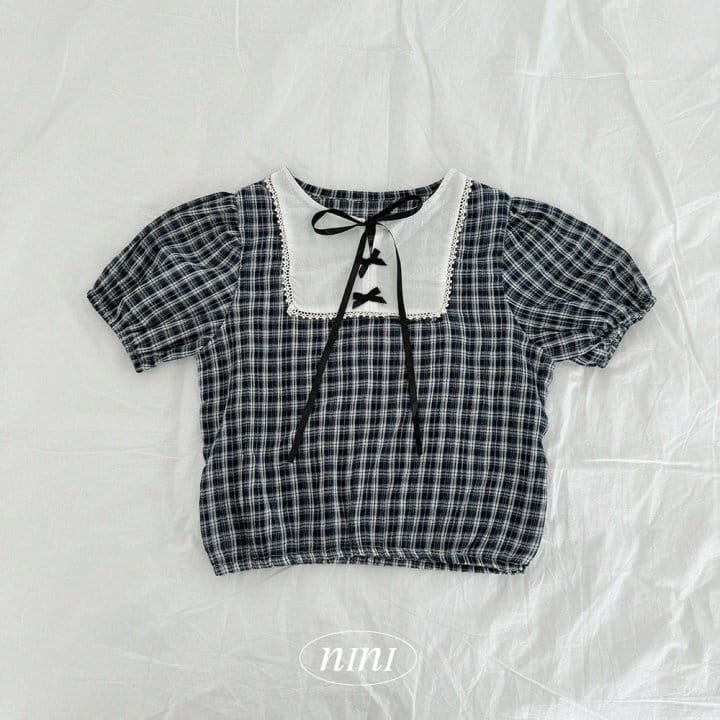 Ninibello - Korean Children Fashion - #designkidswear - Rally Check Bon Blouse - 9