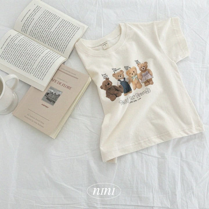 Ninibello - Korean Children Fashion - #kidsshorts - Teddy Bear Jensa Tee - 3