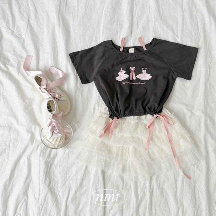 Ninibello - Korean Children Fashion - #kidzfashiontrend - Ballerina Crop Tee - 2