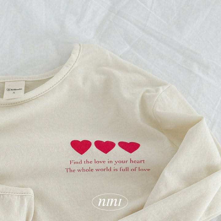 Ninibello - Korean Children Fashion - #littlefashionista - Love Beam Loose Tee - 11