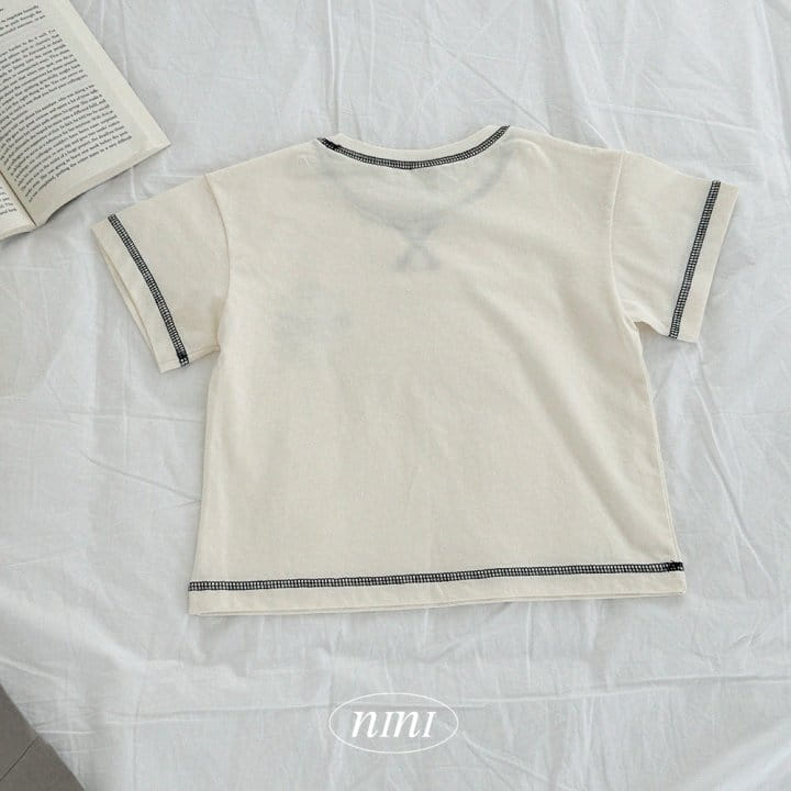 Ninibello - Korean Children Fashion - #littlefashionista - Air Guy Piping Tee - 8