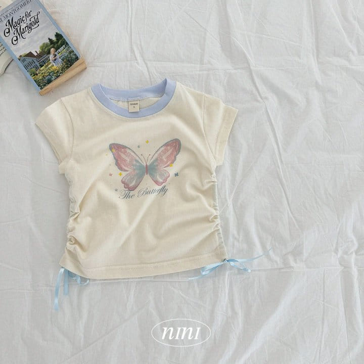 Ninibello - Korean Children Fashion - #littlefashionista - Butterfly Shirring Tee - 5