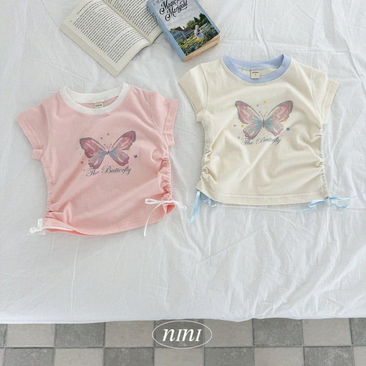 Ninibello - Korean Children Fashion - #magicofchildhood - Butterfly Shirring Tee - 6