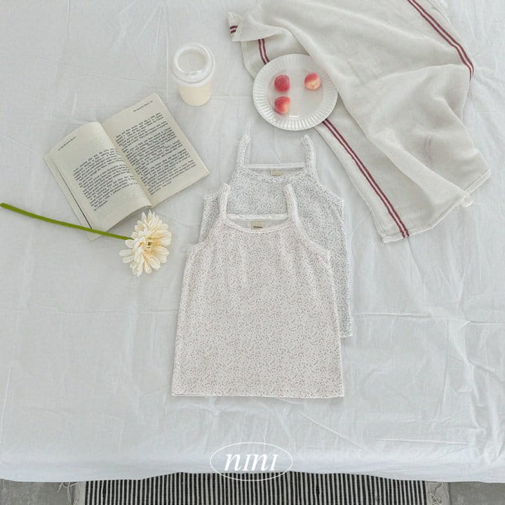 Ninibello - Korean Children Fashion - #minifashionista - Flower Lace Sleeveless Tee