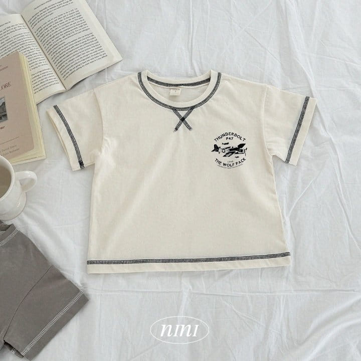 Ninibello - Korean Children Fashion - #minifashionista - Air Guy Piping Tee - 10