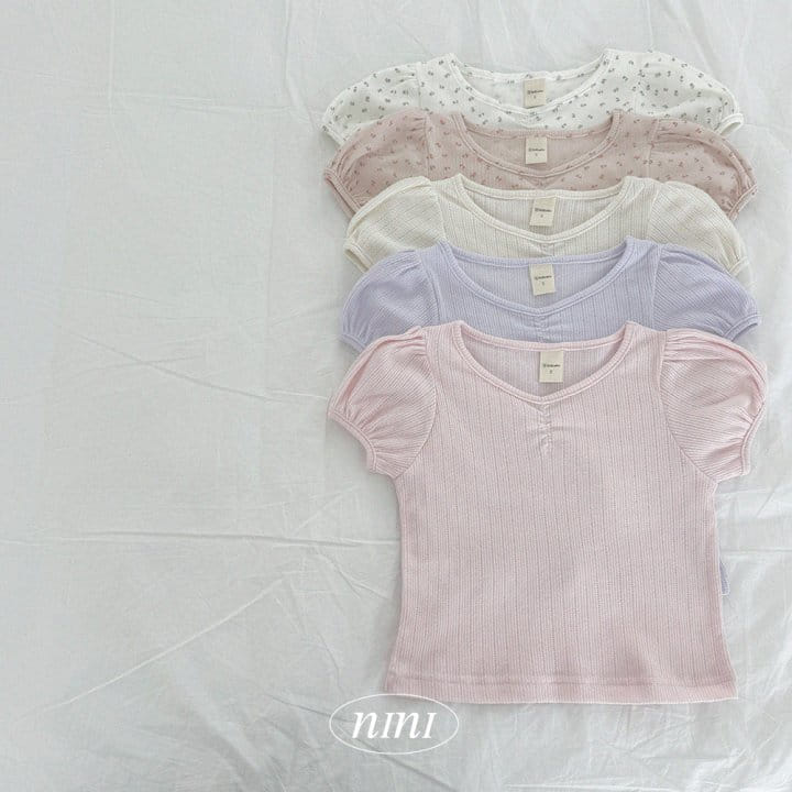 Ninibello - Korean Children Fashion - #prettylittlegirls - Berry Eyelet Tee - 2