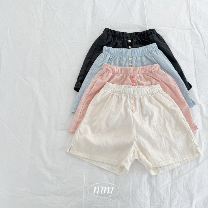 Ninibello - Korean Children Fashion - #prettylittlegirls - Heart Button Pants