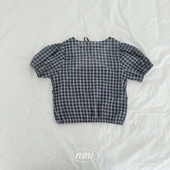 Ninibello - Korean Children Fashion - #stylishchildhood - Rally Check Bon Blouse - 6