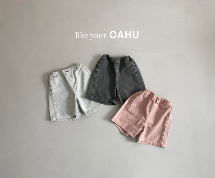 O'Ahu - Korean Children Fashion - #Kfashion4kids - Brick Pig Dyeing Shorts