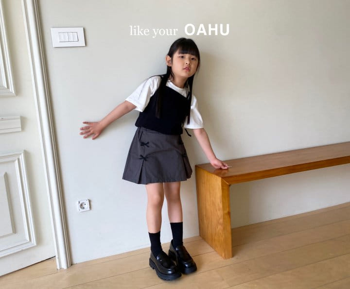 O'Ahu - Korean Children Fashion - #Kfashion4kids - Love Ribbon Skirt - 2