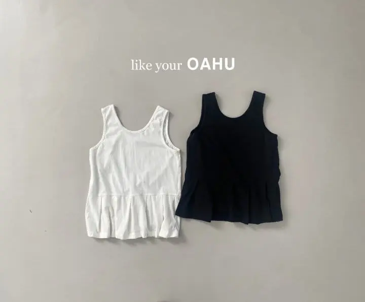 O'Ahu - Korean Children Fashion - #childofig - Coco Pleats Long Sleeveless Tee