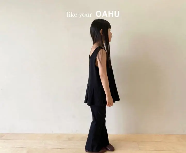 O'Ahu - Korean Children Fashion - #designkidswear - Coco Pleats Long Sleeveless Tee - 3