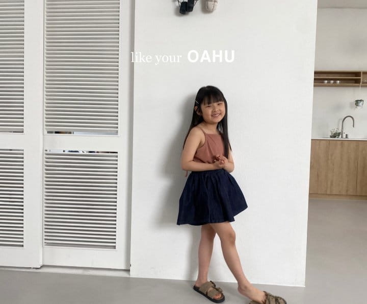 O'Ahu - Korean Children Fashion - #discoveringself - Tangle Rib Sleeveless Tee - 5