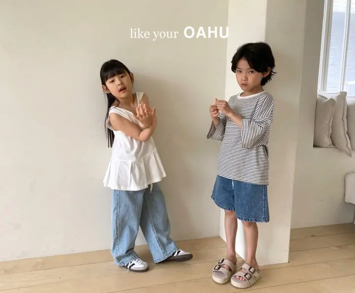 O'Ahu - Korean Children Fashion - #magicofchildhood - Coco Pleats Long Sleeveless Tee - 11