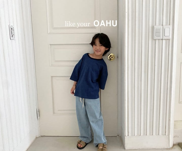 O'Ahu - Korean Children Fashion - #magicofchildhood - Shalrang Wide Denim Pants - 10