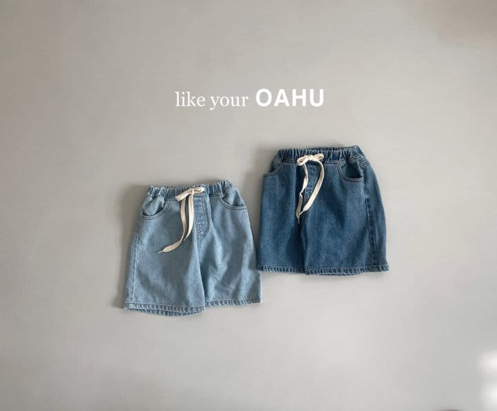 O'Ahu - Korean Children Fashion - #prettylittlegirls - Under Denim Shorts