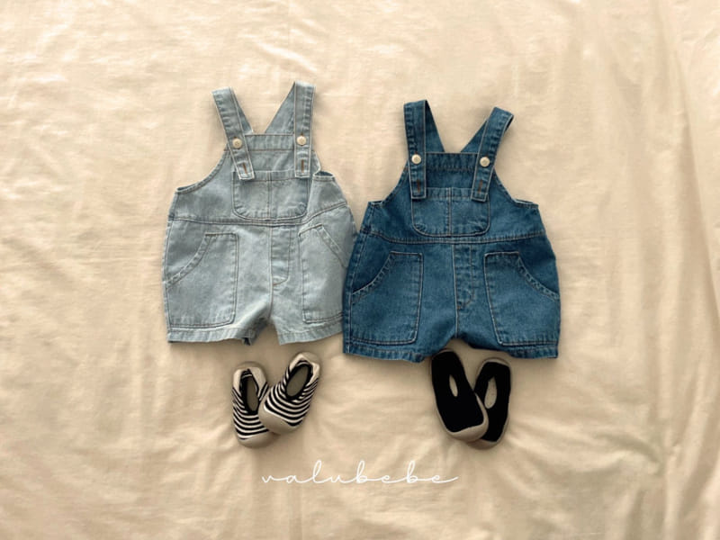 Olivie - Korean Baby Fashion - #babyboutiqueclothing - S Denim Overalls Body Suit - 3