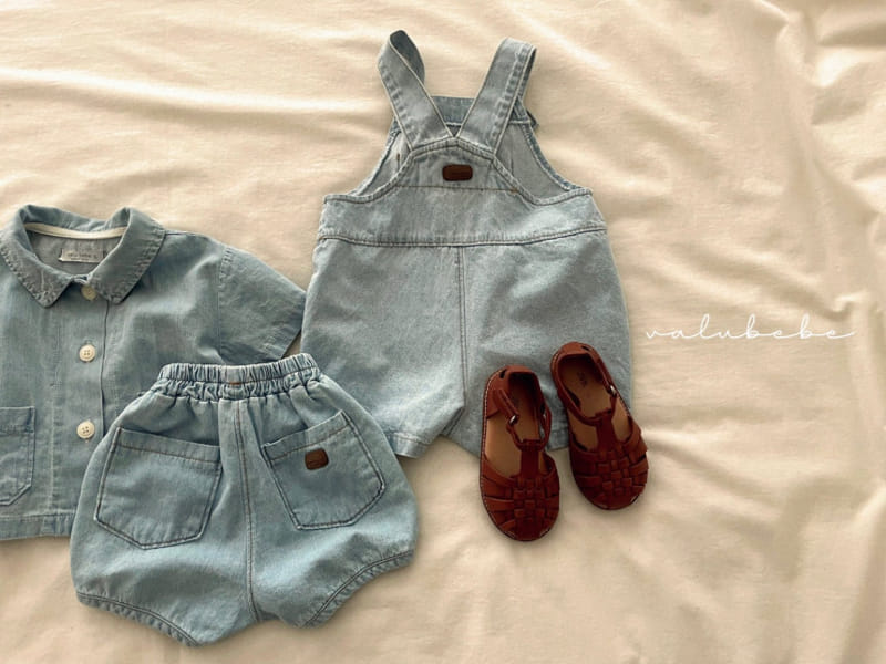 Olivie - Korean Baby Fashion - #babylifestyle - S Denim Overalls Body Suit - 8