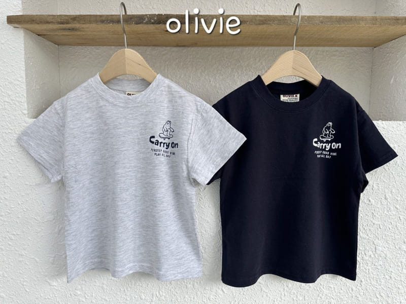 Olivie - Korean Children Fashion - #kidzfashiontrend - Board Bear Tee - 4