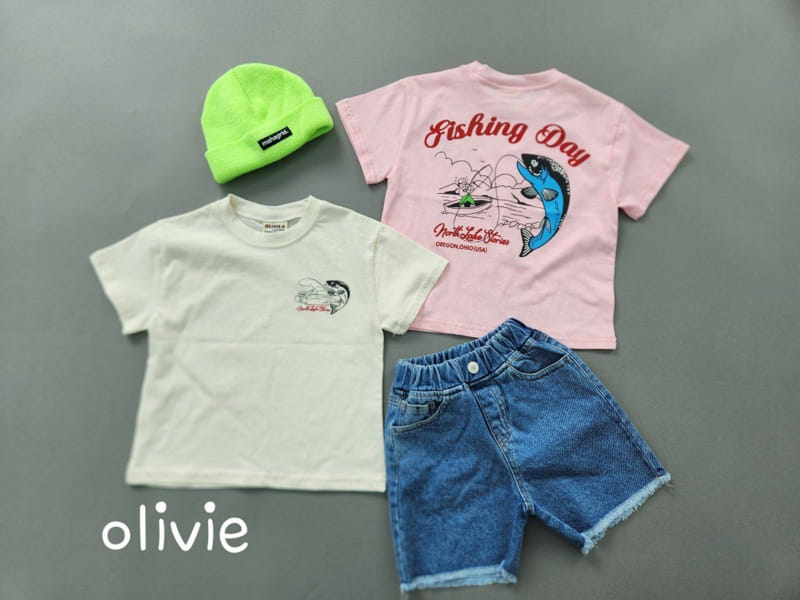 Olivie - Korean Children Fashion - #childofig - Cutting Denim Shorts - 10