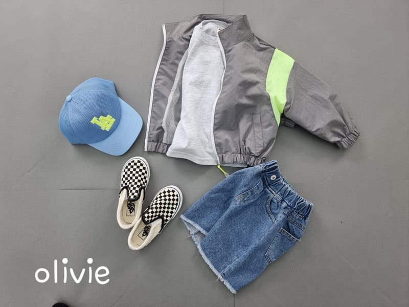 Olivie - Korean Children Fashion - #childofig - Cutting Denim Shorts - 9