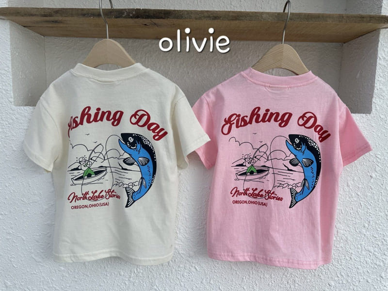 Olivie - Korean Children Fashion - #designkidswear - Fishing Day Tee - 5