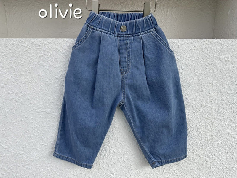 Olivie - Korean Children Fashion - #kidzfashiontrend - Wrinkle Denim Cropped Shorts