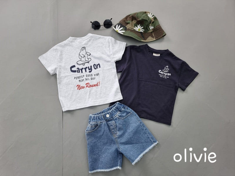 Olivie - Korean Children Fashion - #minifashionista - Cutting Denim Shorts - 7