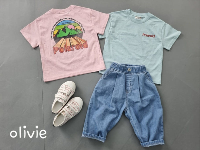 Olivie - Korean Children Fashion - #minifashionista - Wrinkle Denim Cropped Shorts - 5