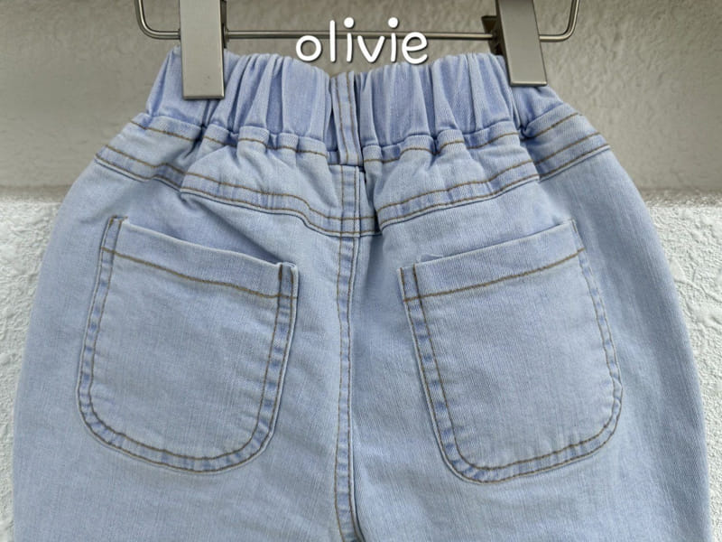 Olivie - Korean Children Fashion - #magicofchildhood - Ice Denim Shorts - 4