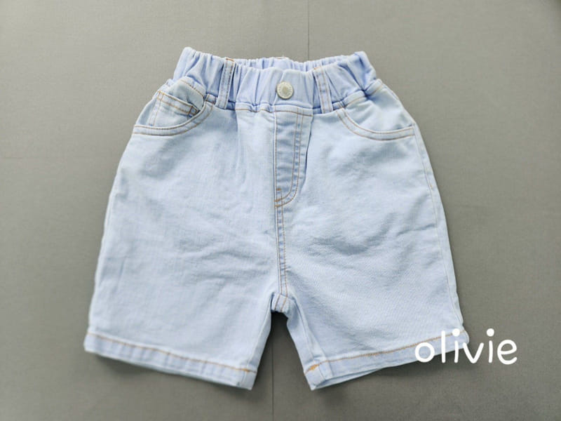 Olivie - Korean Children Fashion - #prettylittlegirls - Ice Denim Shorts - 5