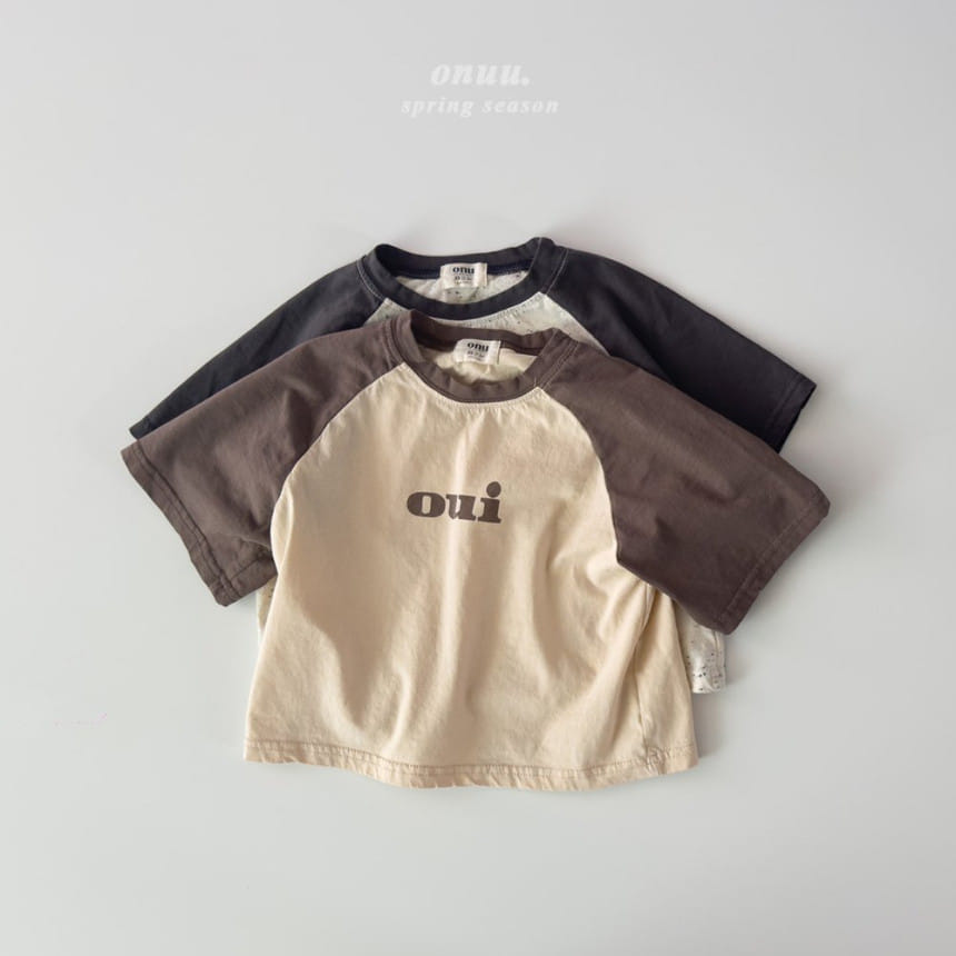 Onu - Korean Children Fashion - #Kfashion4kids - OUI Raglan Tee - 9