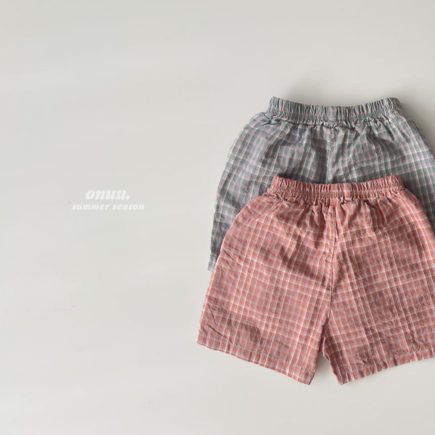 Onu - Korean Children Fashion - #Kfashion4kids - Home Check Pants - 7