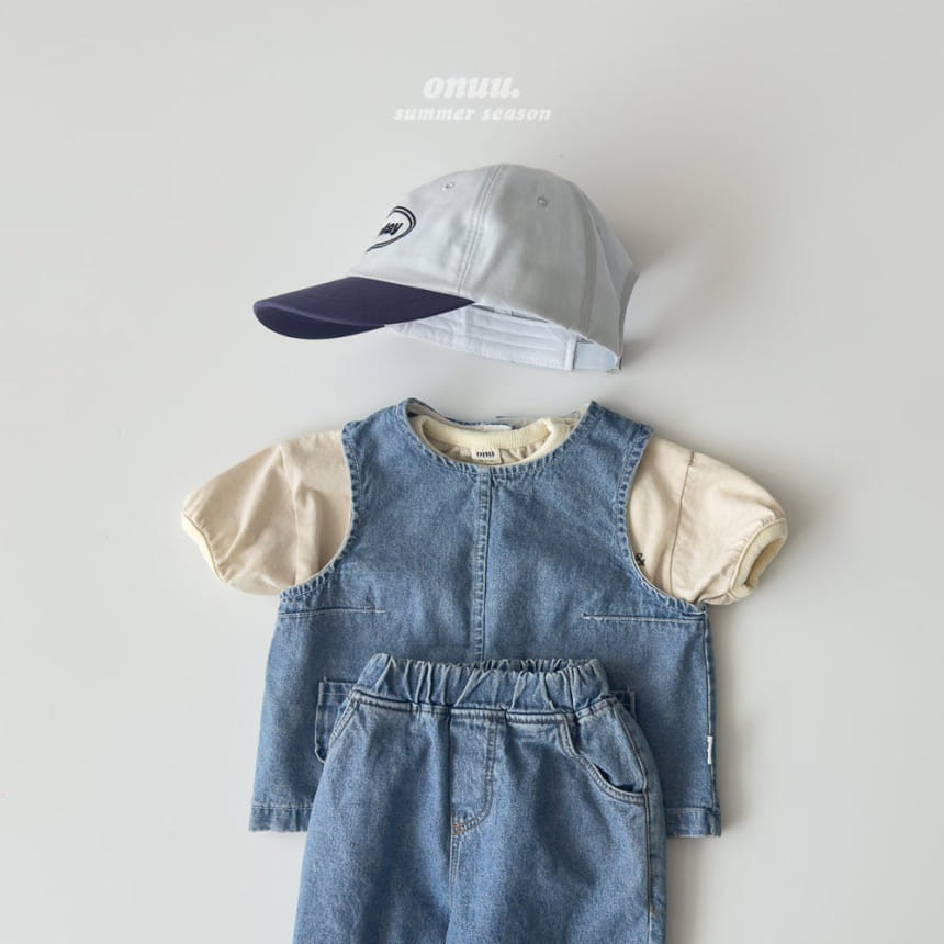 Onu - Korean Children Fashion - #childofig - Denim Vest - 4