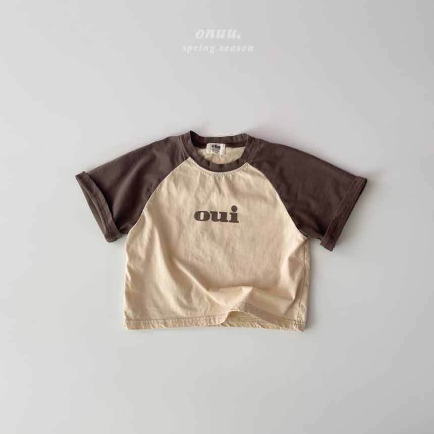 Onu - Korean Children Fashion - #childrensboutique - OUI Raglan Tee - 2