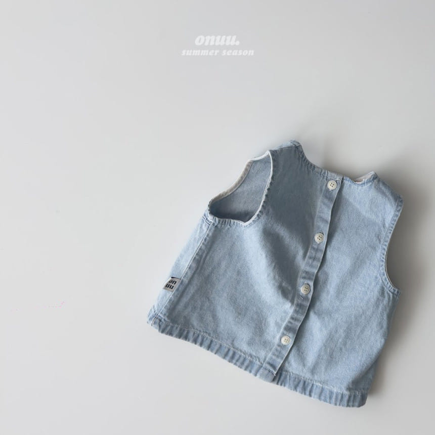 Onu - Korean Children Fashion - #discoveringself - Denim Vest - 7