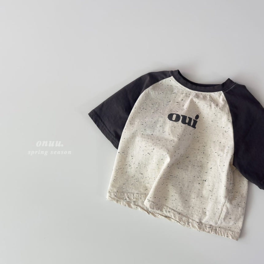 Onu - Korean Children Fashion - #kidsshorts - OUI Raglan Tee - 6