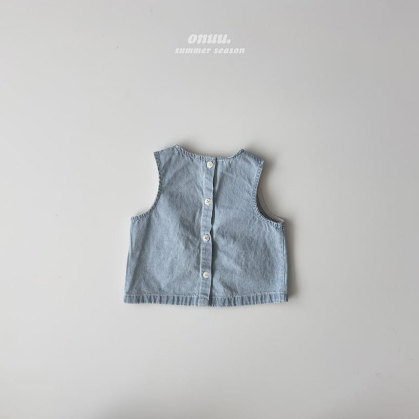 Onu - Korean Children Fashion - #kidsshorts - Denim Vest - 9