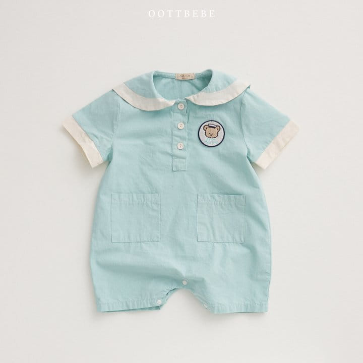 Oott Bebe - Korean Baby Fashion - #babyclothing - Oott Marine Body Suit - 3