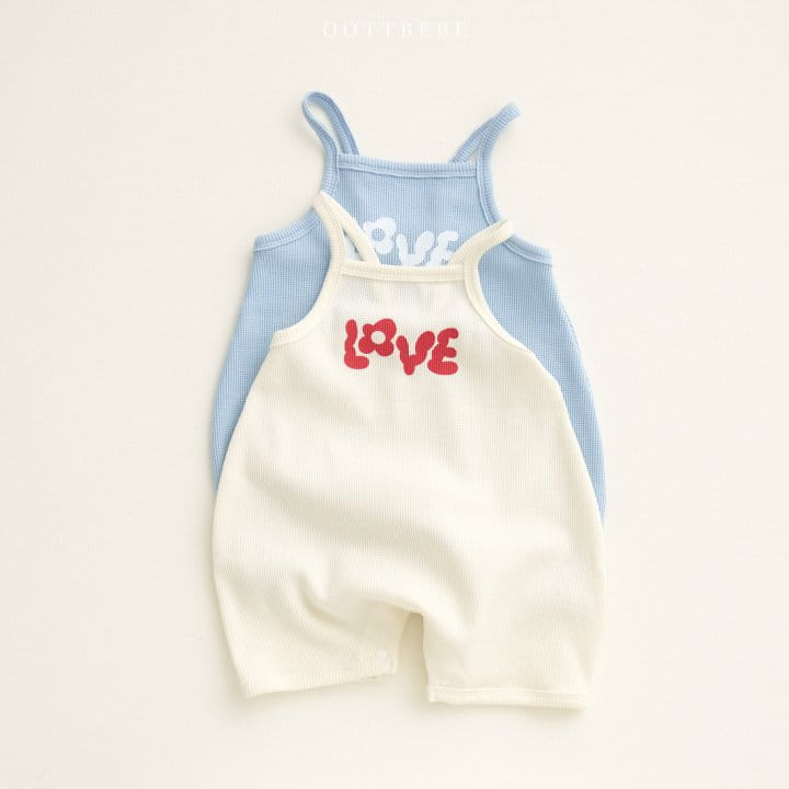 Oott Bebe - Korean Baby Fashion - #babyfashion - Love Waffle Body Suit - 9