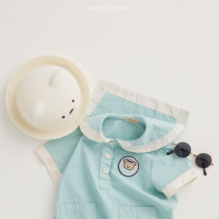 Oott Bebe - Korean Baby Fashion - #babyfever - Oott Marine Body Suit - 5