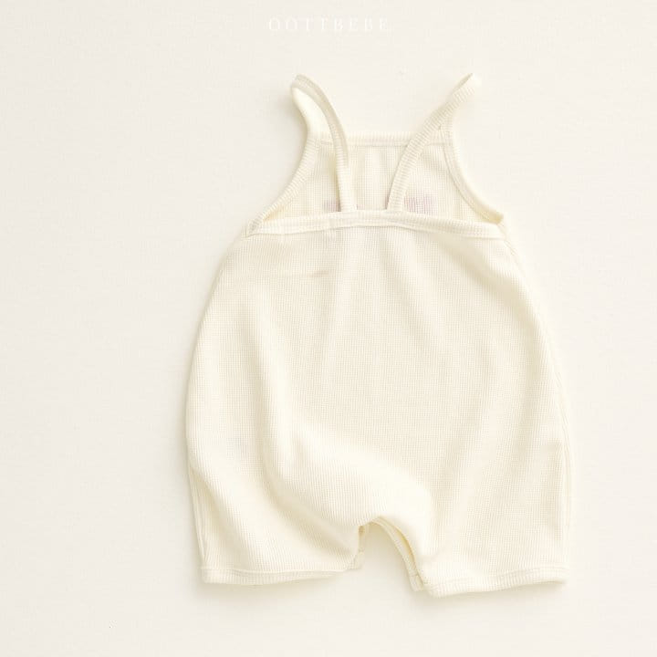 Oott Bebe - Korean Baby Fashion - #babygirlfashion - Love Waffle Body Suit - 11