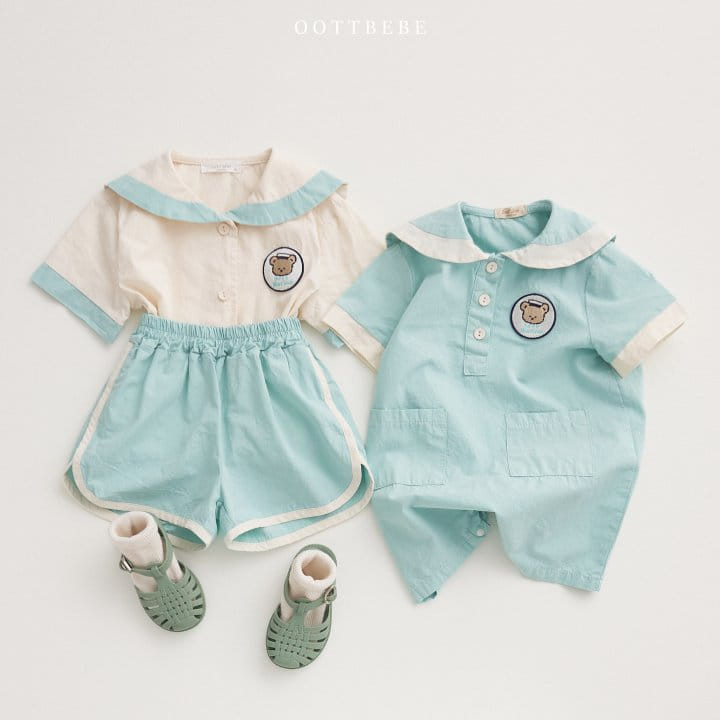 Oott Bebe - Korean Baby Fashion - #babyoutfit - Oott Marine Body Suit - 11