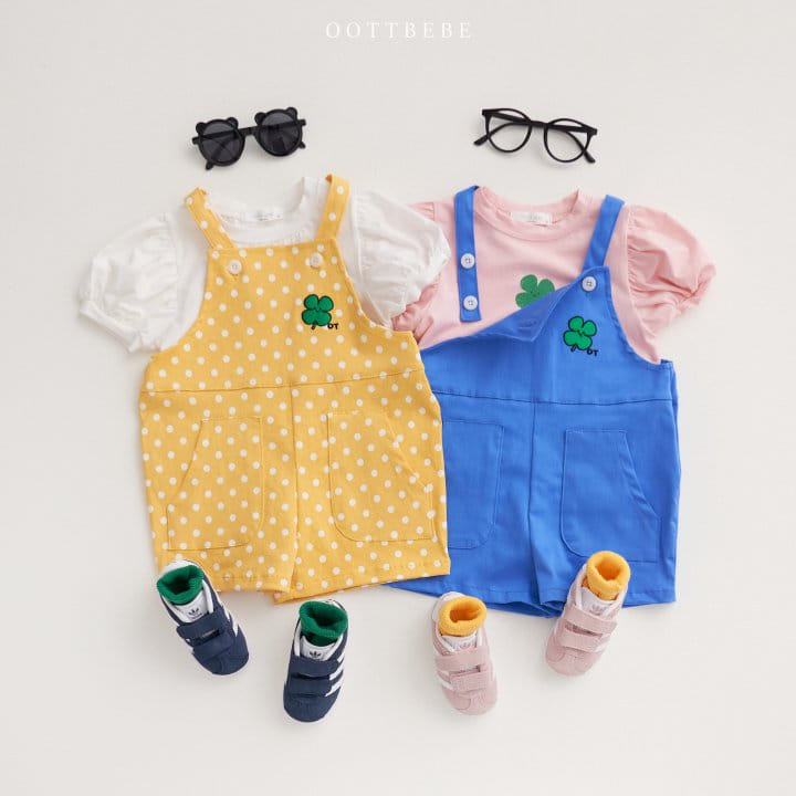 Oott Bebe - Korean Children Fashion - #Kfashion4kids - Clover Puff Tee - 7