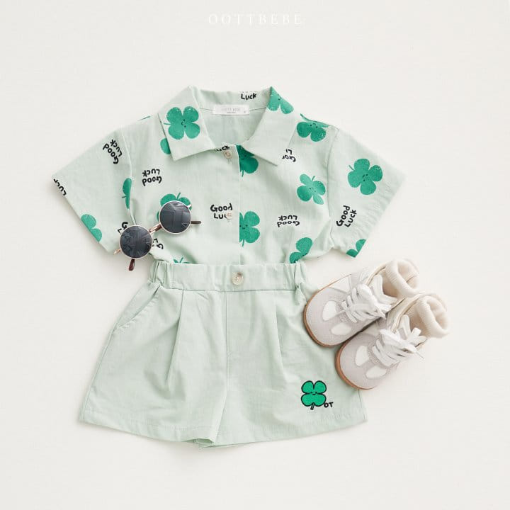 Oott Bebe - Korean Children Fashion - #Kfashion4kids - Clover Half Pants - 6