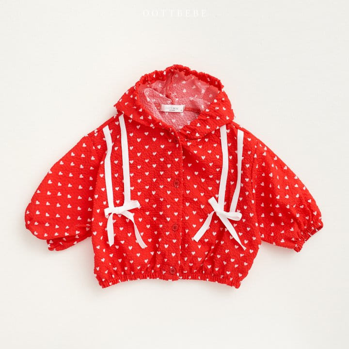 Oott Bebe - Korean Children Fashion - #Kfashion4kids - Heart Hoody Jumper - 3