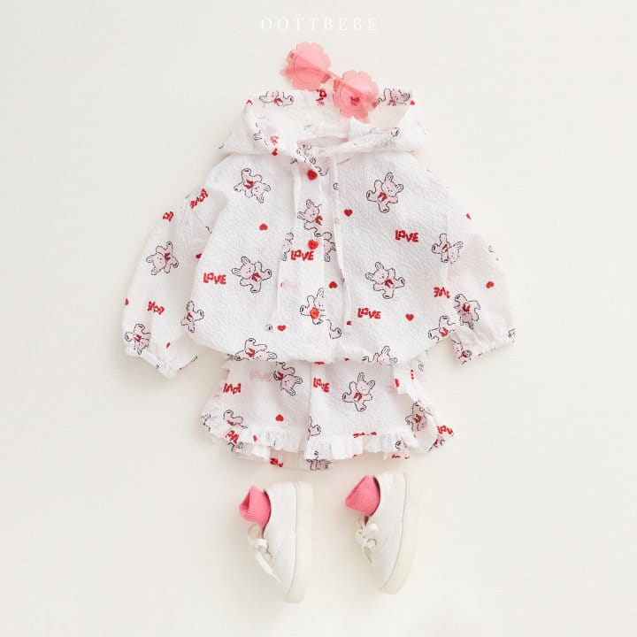 Oott Bebe - Korean Children Fashion - #childofig - Love Rabbit Blouse - 10