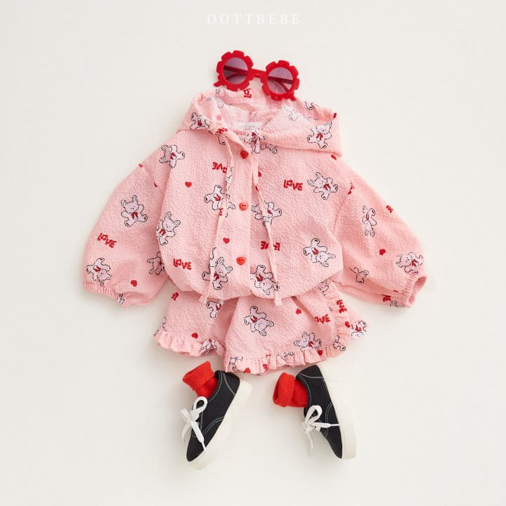 Oott Bebe - Korean Children Fashion - #childofig - Love Rabbit Blouse - 11