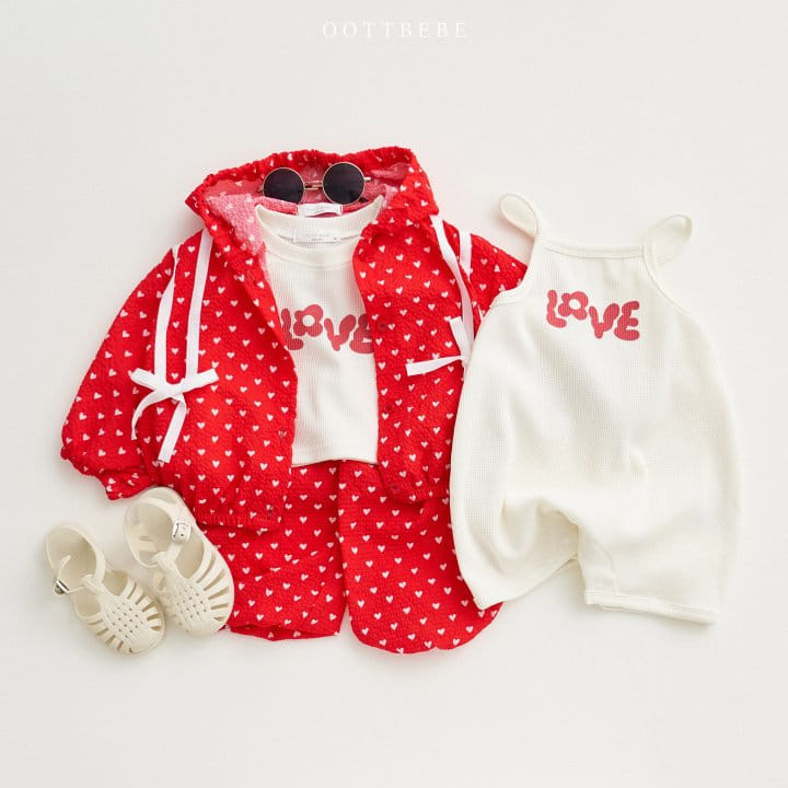 Oott Bebe - Korean Children Fashion - #childofig - Love Waffle Raglan Tee - 7